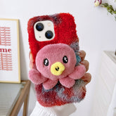 Octopus Plush TPU Phone Case, For iPhone 14, For iPhone 14 Plus, For iPhone 14 Pro, For iPhone 14 Pro Max, For iPhone 13, For iPhone 13 Pro, For iPhone 13 Pro Max, For iPhone 12, For iPhone 12 Pro, For iPhone 12 Pro Max, For iPhone 11